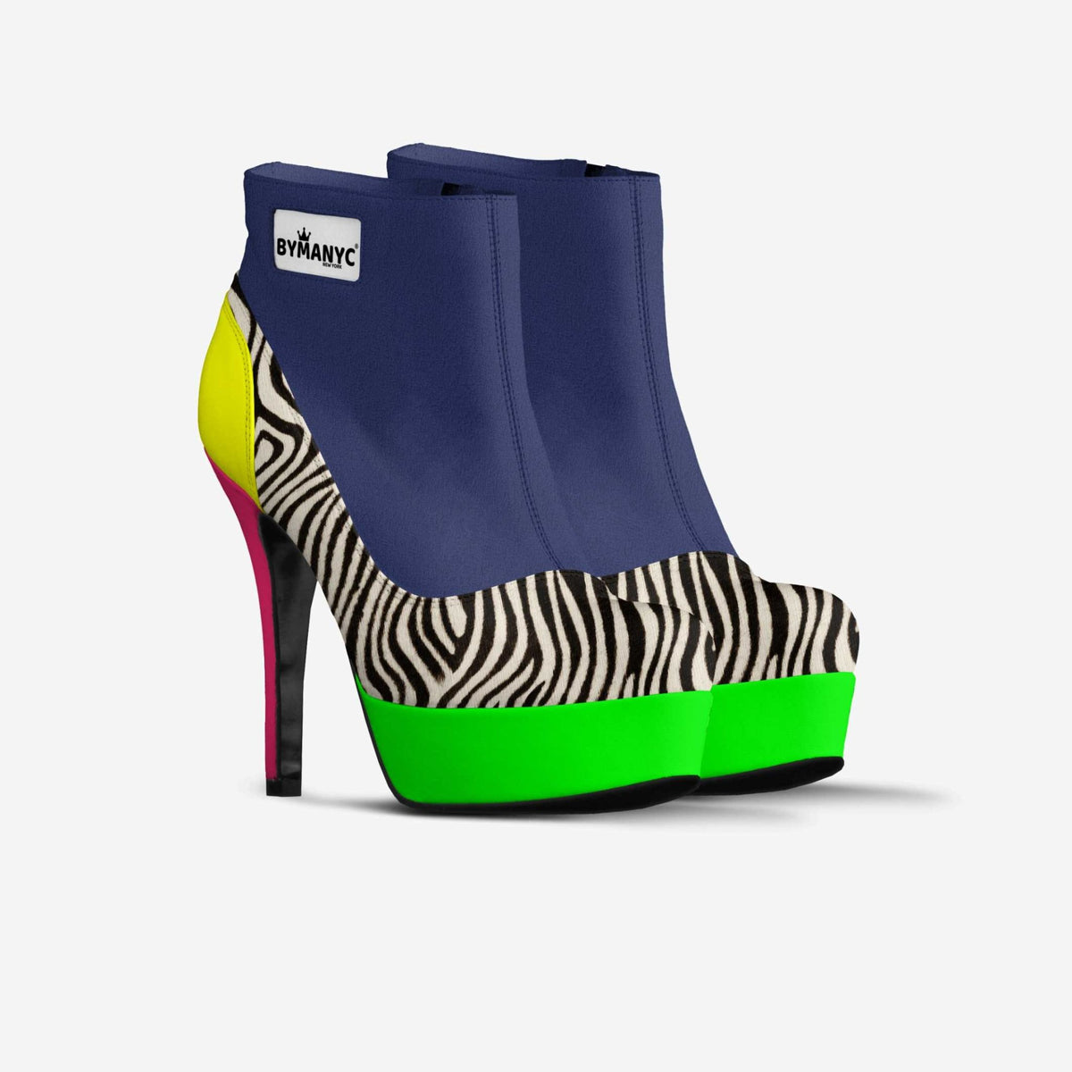 Vegan Platform Ankle Boots BYMANYC ® New York Bold Black - 02AMSTORY - Women's vegan shoes - BYMANYC ® New York