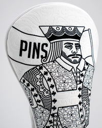 White Out King of Spades - Driver Cover - 02AMSTORY - Headcovers - Driver - Pins and Aces