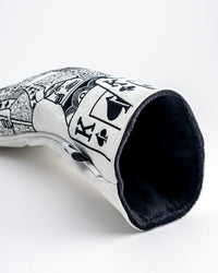 White Out King of Spades - Driver Cover - 02AMSTORY - Headcovers - Driver - Pins and Aces