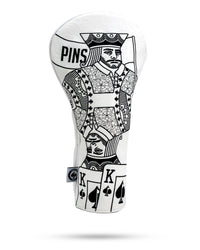 White Out King of Spades - Driver Cover - 02AMSTORY - Headcovers - Driver - Pins and Aces