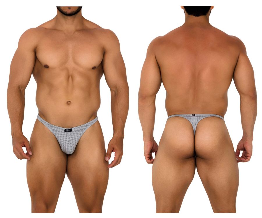 Xtremen 91185 Mesh Thongs Color Gray - 02AMSTORY - Thongs - Mortal Under Gear