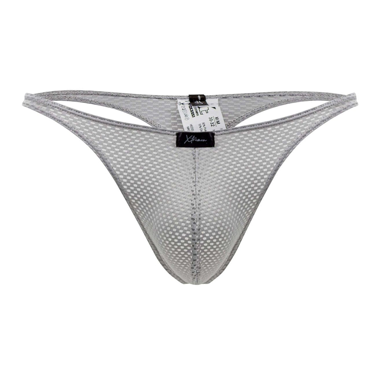 Xtremen 91185 Mesh Thongs Color Gray - 02AMSTORY - Thongs - Mortal Under Gear
